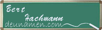 Bert Hachmann Visitenkarte